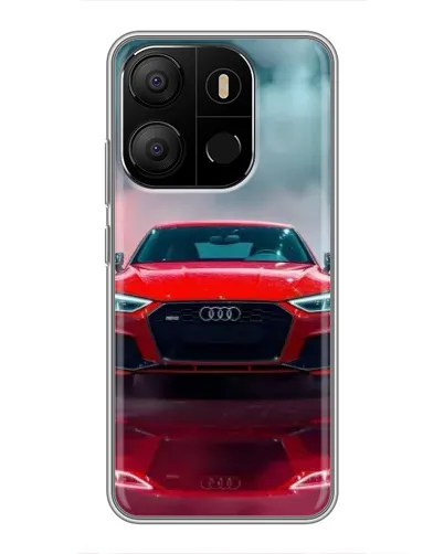 Чехол для TECNO Pop 7 Pro с картинкой «Audi RS — красный стиль» Чехол для TECNO Pop 7 Pro с картинкой «Audi RS — красный стиль»