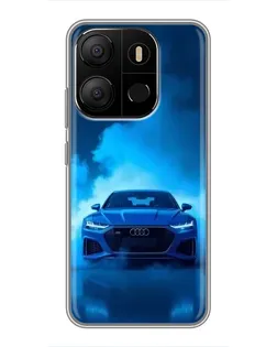 Чехол для TECNO Pop 7 Pro с картинкой «Audi — голубая энергия» Чехол для TECNO Pop 7 Pro с картинкой «Audi — голубая энергия»