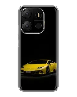 Чехол для TECNO Pop 7 Pro с картинкой «Lamborghini желтый акцент» Чехол для TECNO Pop 7 Pro с картинкой «Lamborghini желтый акцент»