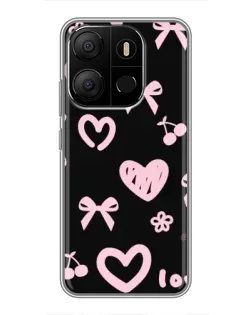 Чехол для TECNO Pop 7 Pro с картинкой «Сатиновый бант» Чехол для TECNO Pop 7 Pro с картинкой «Сатиновый бант»