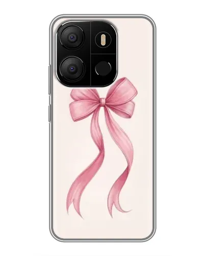 Чехол для TECNO Pop 7 Pro с картинкой «Розовый бант»