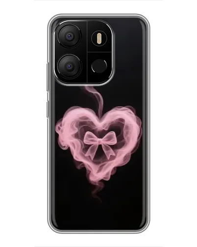 Чехол для TECNO Pop 7 Pro с картинкой «Дымчатое сердце»