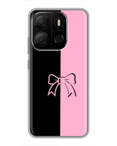 Чехол для TECNO Pop 7 Pro с картинкой «Половинки банта»
