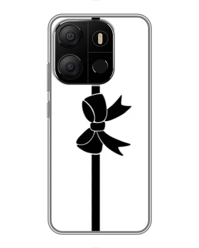 Чехол для TECNO Pop 7 Pro с картинкой «Вертикальный бант»