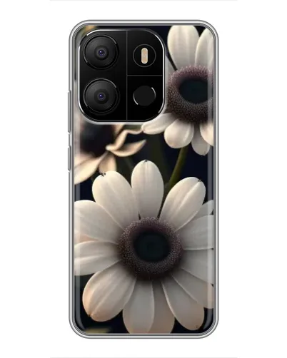 Чехол для TECNO Pop 7 Pro с картинкой «Белые маргаритки макро» Чехол для TECNO Pop 7 Pro с картинкой «Белые маргаритки макро»