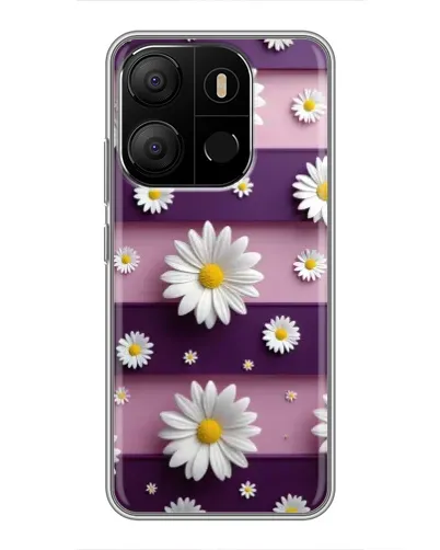 Чехол для TECNO Pop 7 Pro с картинкой «Ромашки на фиолетовом» Чехол для TECNO Pop 7 Pro с картинкой «Ромашки на фиолетовом»