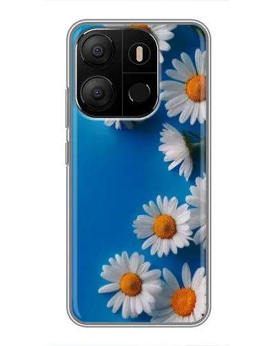 Чехол для TECNO Pop 7 Pro с картинкой «Белоснежные маргаритки» Чехол для TECNO Pop 7 Pro с картинкой «Белоснежные маргаритки»