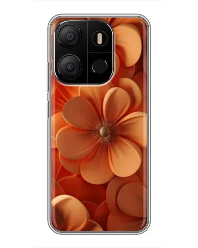 Чехол для TECNO Pop 7 Pro с картинкой «Оранжевый макро цветок» Чехол для TECNO Pop 7 Pro с картинкой «Оранжевый макро цветок»