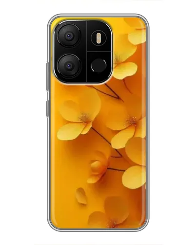 Чехол для TECNO Pop 7 Pro с картинкой «Золотые лепестки» Чехол для TECNO Pop 7 Pro с картинкой «Золотые лепестки»