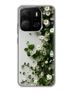 Чехол для TECNO Pop 7 Pro с картинкой «Ветка мелких белых цветов» Чехол для TECNO Pop 7 Pro с картинкой «Ветка мелких белых цветов»