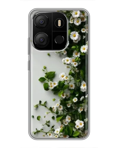 Чехол для TECNO Pop 7 Pro с картинкой «Ветка мелких белых цветов» Чехол для TECNO Pop 7 Pro с картинкой «Ветка мелких белых цветов»