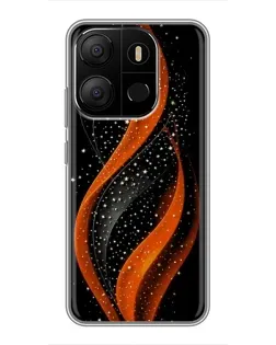 Чехол для TECNO Pop 7 Pro с картинкой «Огненная звездная волна» Чехол для TECNO Pop 7 Pro с картинкой «Огненная звездная волна»