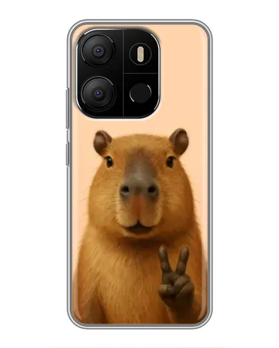 Чехол для TECNO Pop 7 Pro с картинкой «Капибара виктория» Чехол для TECNO Pop 7 Pro с картинкой «Капибара виктория»