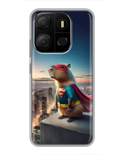 Чехол для TECNO Pop 7 Pro с картинкой «Капи-мен супергерой» Чехол для TECNO Pop 7 Pro с картинкой «Капи-мен супергерой»