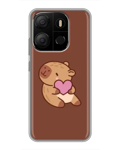 Чехол для TECNO Pop 7 Pro с картинкой «Капибара с сердцем» Чехол для TECNO Pop 7 Pro с картинкой «Капибара с сердцем»