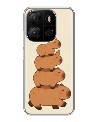Чехол для TECNO Pop 7 Pro с картинкой «Башня из капибар» Чехол для TECNO Pop 7 Pro с картинкой «Башня из капибар»