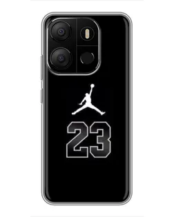 Чехол для TECNO Pop 7 с картинкой «Jordan Flight 23» Чехол для TECNO Pop 7 с картинкой «Jordan Flight 23»