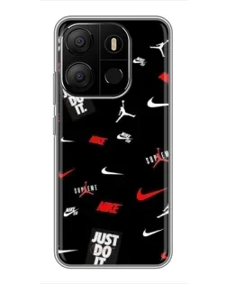 Чехол для TECNO Pop 7 с картинкой «Nike Mix Pattern» Чехол для TECNO Pop 7 с картинкой «Nike Mix Pattern»