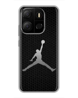 Чехол для TECNO Pop 7 с картинкой «Jordan Dark Carbon» Чехол для TECNO Pop 7 с картинкой «Jordan Dark Carbon»