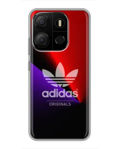 Чохол для TECNO Pop 7 з картинкою «Adidas Red Neon»