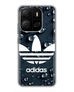 Чохол для TECNO Pop 7 з картинкою «Adidas Trefoil Blue»