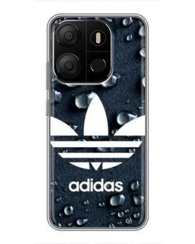 Чохол для TECNO Pop 7 з картинкою «Adidas Trefoil Blue»