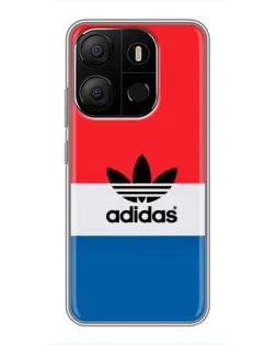Чохол для TECNO Pop 7 з картинкою «Ретро блоки Adidas»