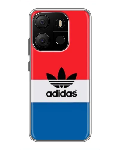 Чохол для TECNO Pop 7 з картинкою «Ретро блоки Adidas»