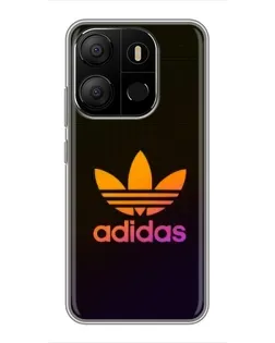 Чохол для TECNO Pop 7 з картинкою «Градієнт Adidas»