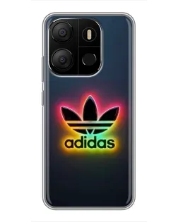 Чохол для TECNO Pop 7 з картинкою «Неоновий Adidas»