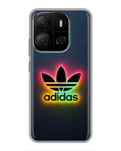 Чохол для TECNO Pop 7 з картинкою «Неоновий Adidas»