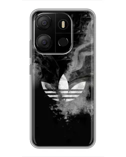 Чохол для TECNO Pop 7 з картинкою «Абстрактний дим Adidas»