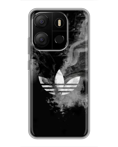 Чохол для TECNO Pop 7 з картинкою «Абстрактний дим Adidas»