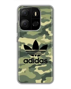Чохол для TECNO Pop 7 з картинкою «Мілітарі стиль Adidas»