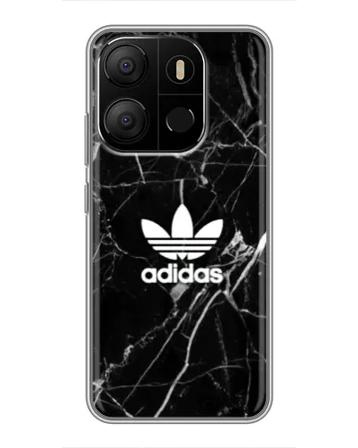 Чохол для TECNO Pop 7 з картинкою «Білий мармур Adidas»