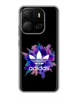 Чохол для TECNO Pop 7 з картинкою «Вибух фарб Adidas»