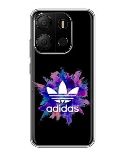 Чохол для TECNO Pop 7 з картинкою «Вибух фарб Adidas»