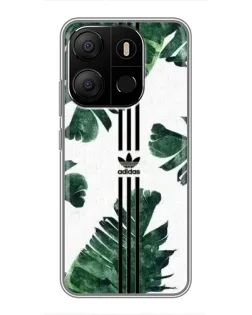 Чохол для TECNO Pop 7 з картинкою «Пальмове листя адідас»