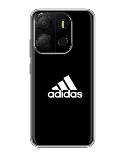 Чохол для TECNO Pop 7 з картинкою «Чорна класика Adidas»
