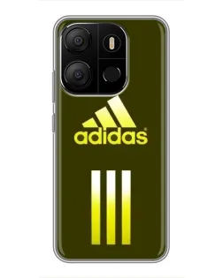 Чохол для TECNO Pop 7 з картинкою «Оливковий градієнт Adidas»