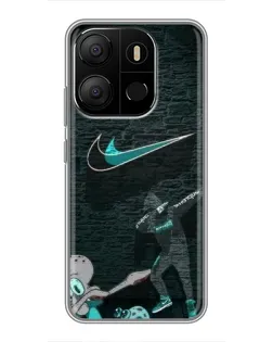 Чехол для TECNO Pop 7 с картинкой «Спортивный арт Nike» Чехол для TECNO Pop 7 с картинкой «Спортивный арт Nike»