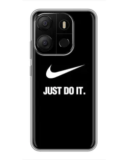 Чехол для TECNO Pop 7 с картинкой «Классический принт Nike» Чехол для TECNO Pop 7 с картинкой «Классический принт Nike»