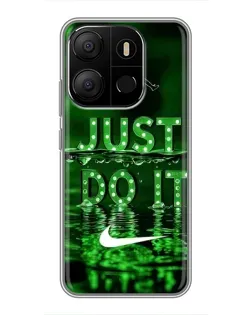 Чехол для TECNO Pop 7 с картинкой «Зеленый неоновый Nike» Чехол для TECNO Pop 7 с картинкой «Зеленый неоновый Nike»