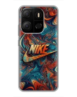 Чехол для TECNO Pop 7 с картинкой «Nike в абстракции» Чехол для TECNO Pop 7 с картинкой «Nike в абстракции»
