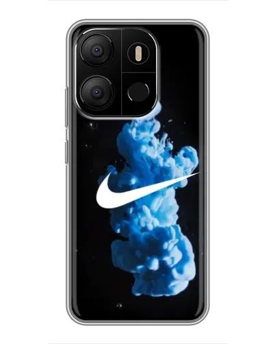 Чехол для TECNO Pop 7 с картинкой «Nike и синий дым» Чехол для TECNO Pop 7 с картинкой «Nike и синий дым»