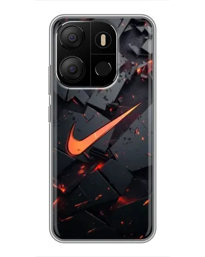 Чехол для TECNO Pop 7 с картинкой «Nike — эффект разломов» Чехол для TECNO Pop 7 с картинкой «Nike — эффект разломов»