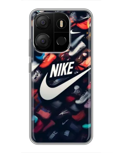 Чехол для TECNO Pop 7 с картинкой «Коллекция кроссовок Nike» Чехол для TECNO Pop 7 с картинкой «Коллекция кроссовок Nike»