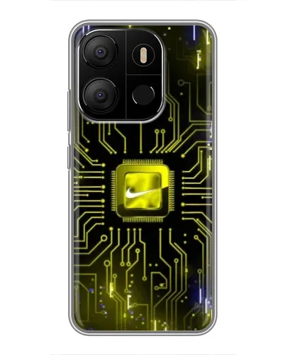 Чехол для TECNO Pop 7 с картинкой «Nike — золотая искра» Чехол для TECNO Pop 7 с картинкой «Nike — золотая искра»