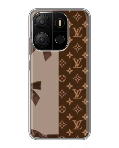 Чехол для TECNO Pop 7 с картинкой «Louis Vuitton — банты»