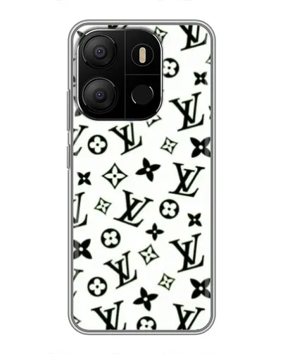 Чехол для TECNO Pop 7 с картинкой «Монохромный хаос LV»